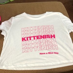Kittenish ‘Have a Nice Day’ crop top